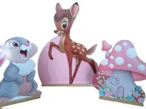 Comprar 3 Animales Del Bosque, Zorrito Madera P Decorar Candy Cumple