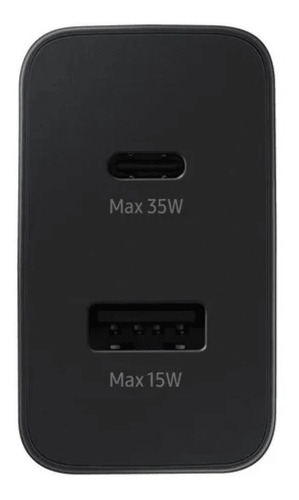 Imagen 3 de 6 de Cargador Samsung 35w Pd Power Adapter Duo Usb-c, Usb-a