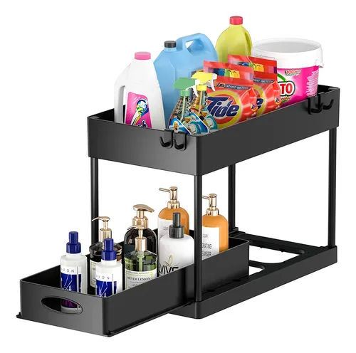 comprar Organizador Multiuso Bajo Mesada De Cocina  Y Baño 2 Niveles