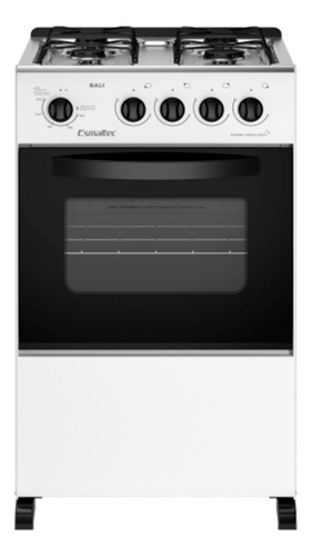 Fogão Esmaltec 4 Bocas Bali Manual Forno Limpa Fácil 53,2l Cor Branco