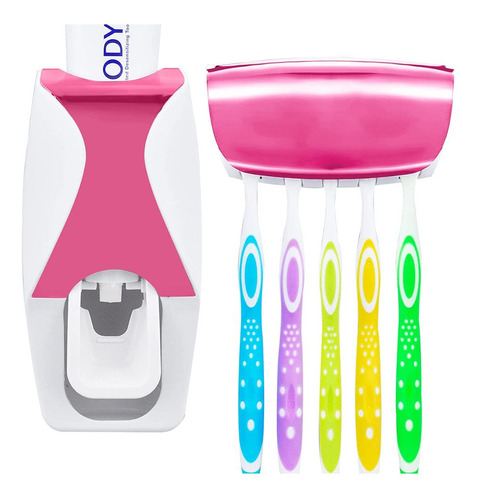 Dispensador De Pasta Dental Y Soporte Para Cepillos Dentales