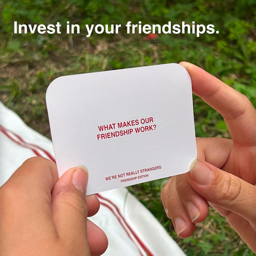 We're Not Really Strangers Juego De Cartas Edición Amistad -