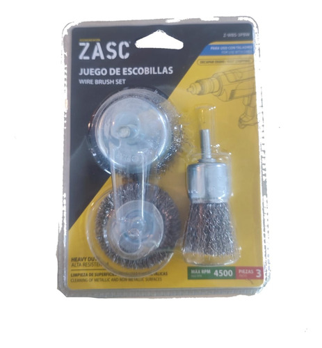 Set De Cepillos De Alambre P/taladro 3 Pzs Acero