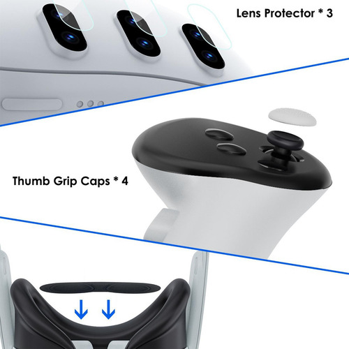 Vr Fone De Ouvido Capa Protetora Caso Proteção À Prova De