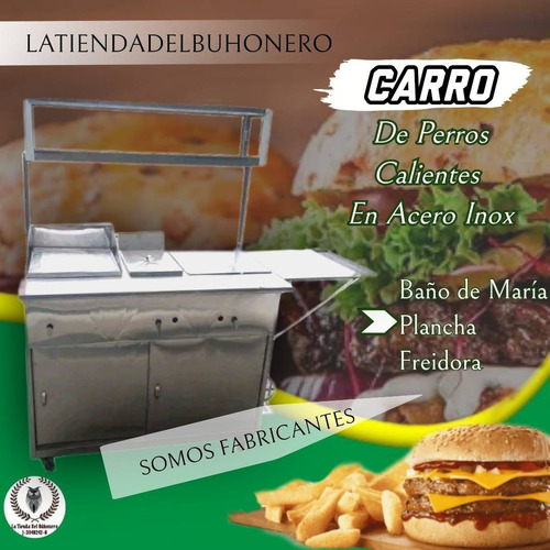 Carros De Perros Calientes Y Hamburguesas