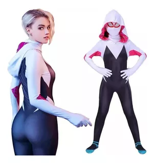 Disfraz Mujer Araña Ghost Spider Gwen Importado Adole/adulta