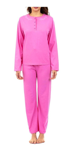 Lady Genny Pijama Algodón Talla M Color Rosa J-985