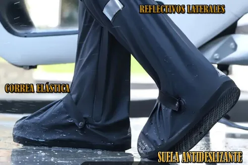 Botas 100% Impermeables Motos Cubre Invierno Pvc Elástico