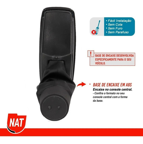 Encosto Descanso Apoio Braço Toyota Etios Ano 2013 A 2020