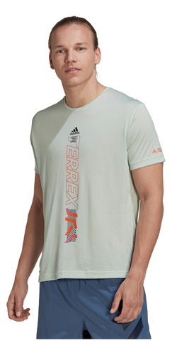 Polera adidas Terrex Agravic Hombre Linen Green