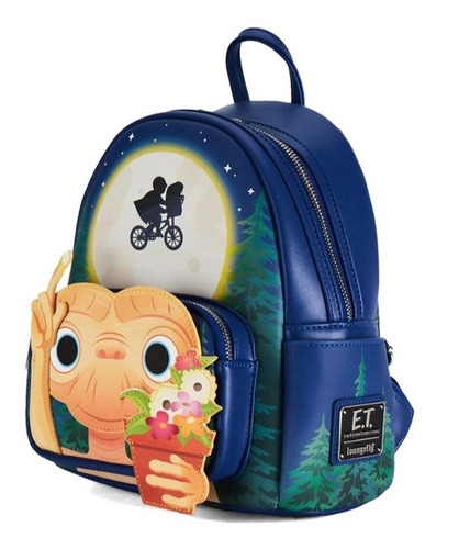 Imagen 2 de 3 de Loungefly Mini Backpack E.t Universal Studios Color Azul