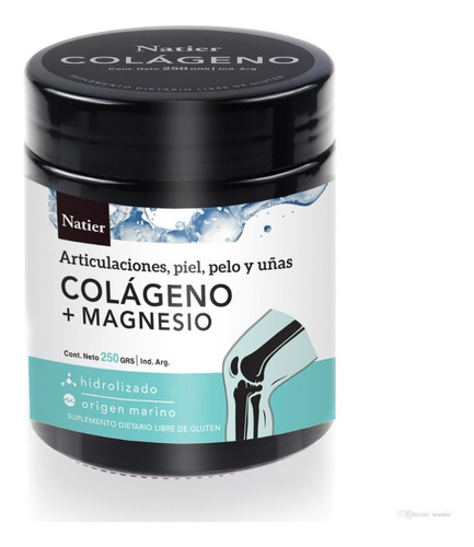 Colageno + Magnesio En Polvo 250 Grs - Natier