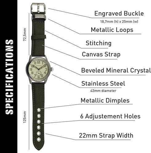 Reloj Militar Wti World Time International Ww2: Reloj Vintag