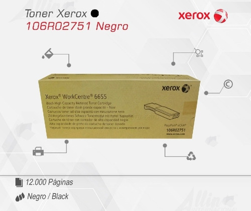 Toner Original Xerox 106r02751