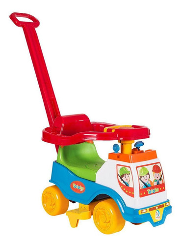 Totoka Motoca Triciclo Plus Com Apoio/proteção/haste Cardoso