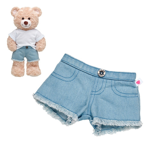 Short Blue Jeans Flecos Build-a-bear