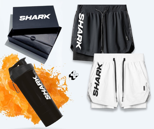 2 Pantalonetas Gym Crossfit Correr Gimnasio Shark Y Shaker 