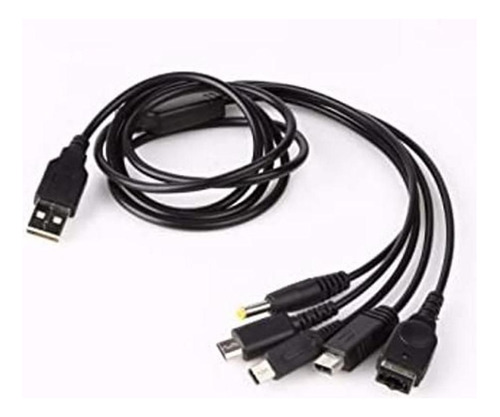 Skywin Cable Cargador Usb 5 En 1 Para Nintendo Cable