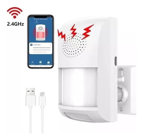 Alarma De Detección Wifi, Sensor De Movimiento, Sonido Inter