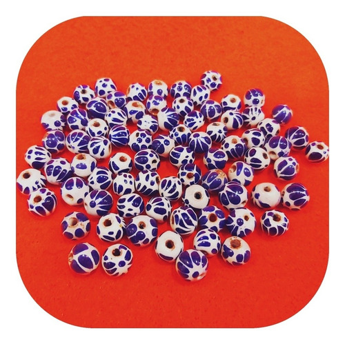 Imagen 1 de 2 de Piezas Para Armar Joyería 50 Pzas. De Talavera Poblana 1 Cm