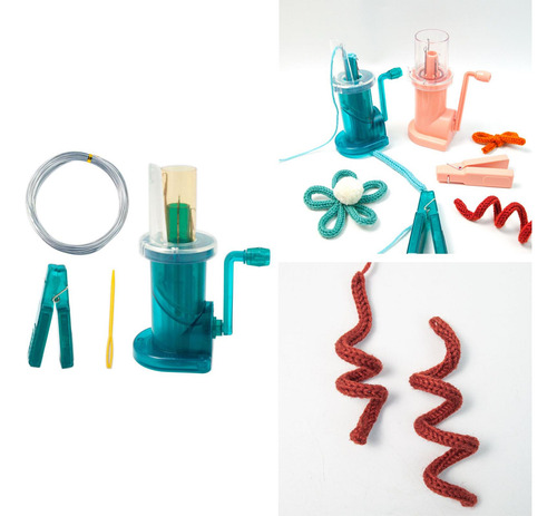 Mini Máquina De Tejer De Plástico Para Bufandas, Verde