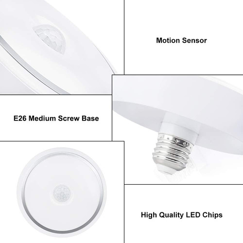 Bonlux - Lámpara De Techo Led Con Sensor De Movimiento