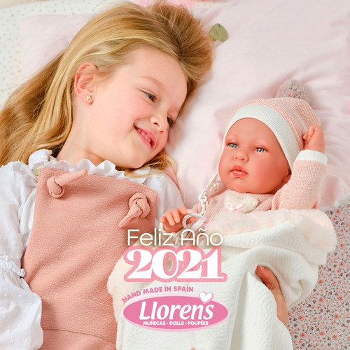 Tina 45cm Con Saquito Bebe Real Reborns Llorens Española