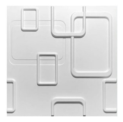 Panel Decorativo 3d D012 Pvc 50x50 Cm (4 Láminas- 1 M2)