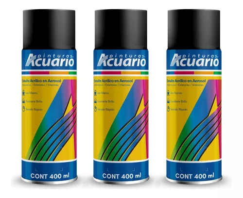 Pintura de Esmalte Acrílica, En Spray, Envase de 400 ml, Varios Colores