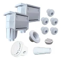 Comprar Kit Accesorios Empotrables Para Alberca 2 Desnatador + Dren