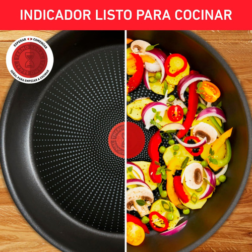 T-fal Initiative Batería Cocina De 20 Pieza Antiadherente