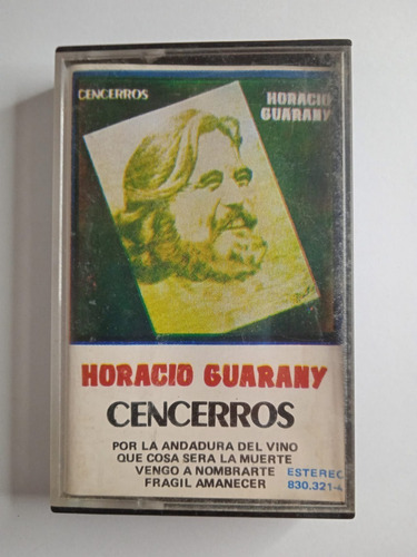 Horacio Guarany Cencerros Casete Original Año 1987