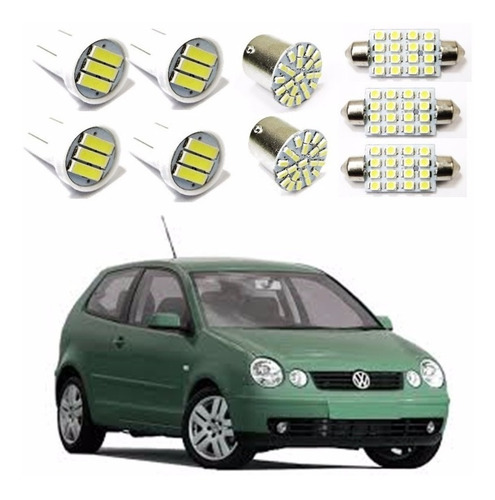 Kit Lâmpada Led Volkswagen Polo Hatch 2006 2007 2008 2009