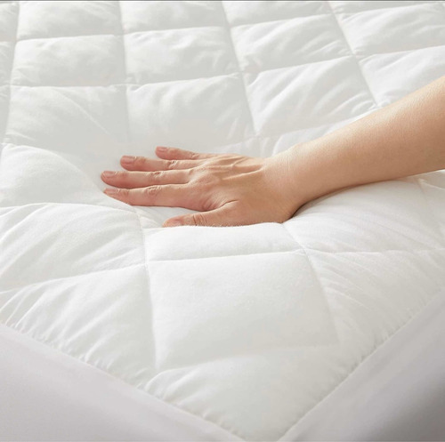 Cubre Colchón Queen Ajustable Cama160x200 Hotelero Protector