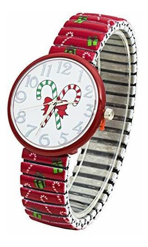 Estirar La Navidad Del Reloj Con Un Diseño Especial De La Ba