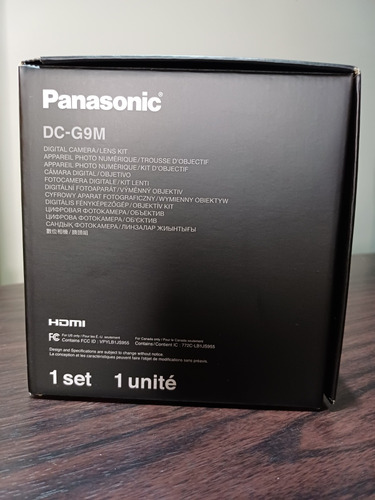 Camara Profesional Panasonic Lumix G9 + Lente Vario 12-60mm
