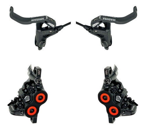 Set De Frenos Magura Mt5 Hc Red Del + Tras