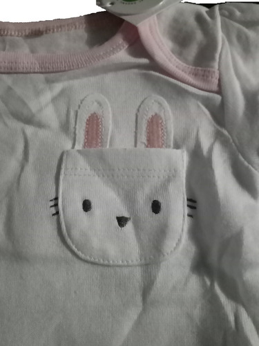 3 Playeras Pañaleras, Camisas De Bebé Niña Talla 12 Meses