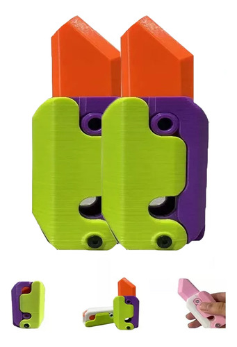 Cuchillo De Zanahoria Para Impresión 3d, Modelo Mini, 2 Piez
