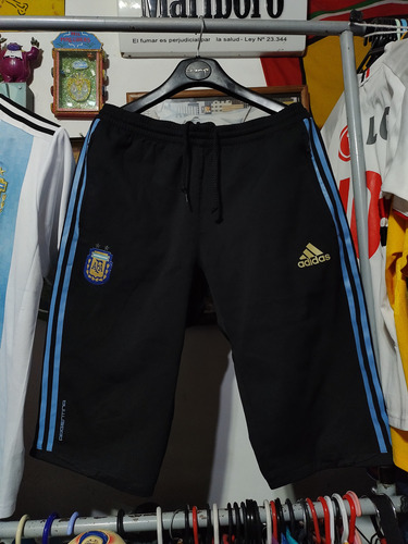 Bermuda 3/4 Afa 2010 Selección Argentina Adidas Messi Marado (Usado)