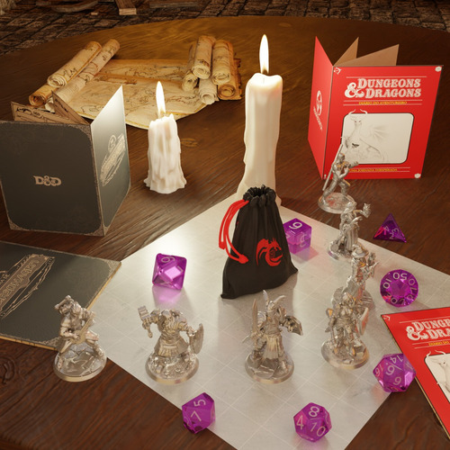 Kit Rpg Dungeons & Dragons Fichas Personagem Mapa Grid Dados