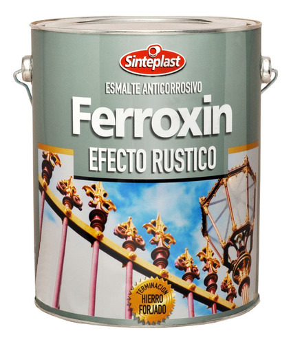 Ferroxin Esmalte Anticorrosivo Efecto Rustico 4lt Rex