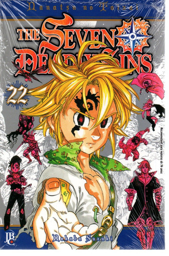 The Seven Deadly Sins N° 22 - Nanatsu No Taizai - Em Português - Editora Jbc - Formato 13,5 X 20,5 - Capa Mole - Bonellihq Cx470 J23