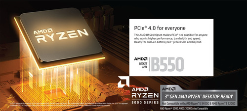 Placa Gigabyte B550m Ds3h Am4 V/s/r Ryzen 9/7/5/3 3a Gen/rad