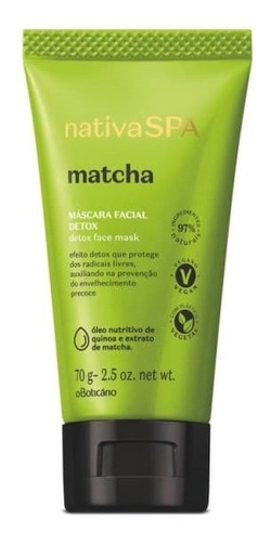 Mascarilla facial para piel normal O Boticário Matcha