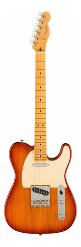 Guitarra elétrica Fender American Professional II Telecaster de  amieiro sienna sunburst brilhante com case
