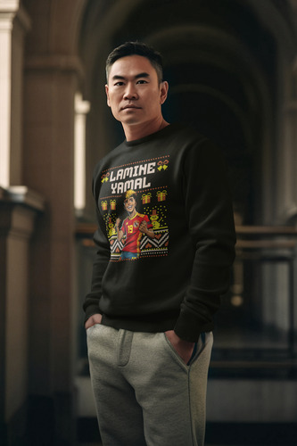 Sudadera Sueter Ugly Lamine Yamal Barcelona