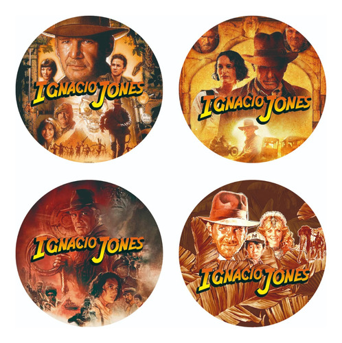 Candy Bar Etiquetas Adhesivas Personalizadas Indiana Jones