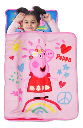 I&#39;m Just So Happy Toddler Nap Mat - Incluye Almohad...