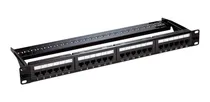 Comprar Patch Panel Pachera 24 Puertos Cat-5e Con Soporte Trasero